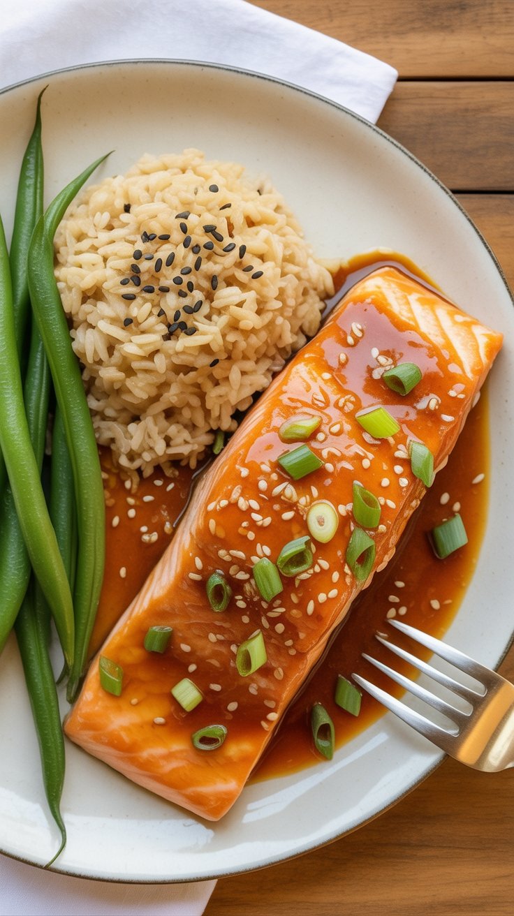 easy Maple Soy Glazed Salmon