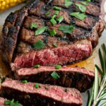 easy Perfect Grilled Steak with Herb Butter