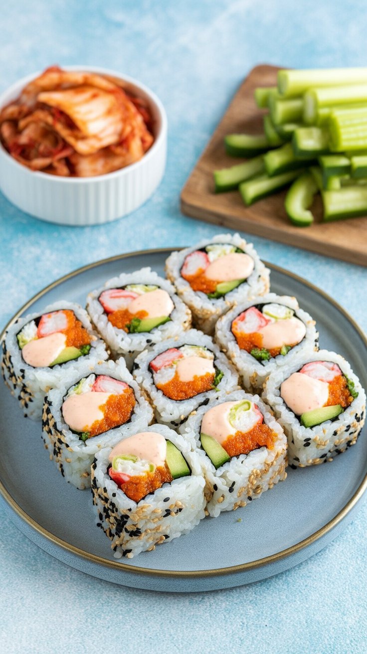 easy Spicy Crab Salad Sushi