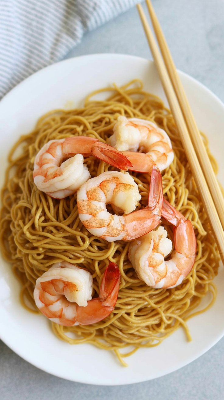 easy Vietnamese Garlic Noodles With Shrimp