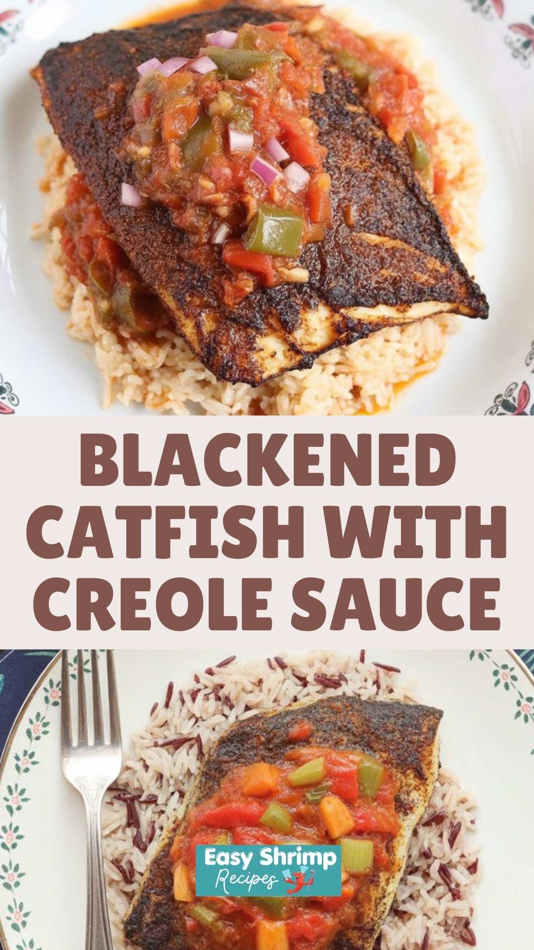 Blackened Catfish With Creole Sauce