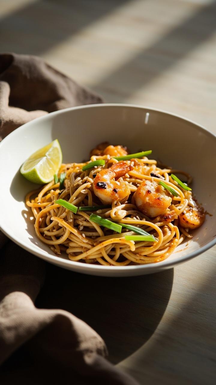 Asian Shrimp Garlic Noodles