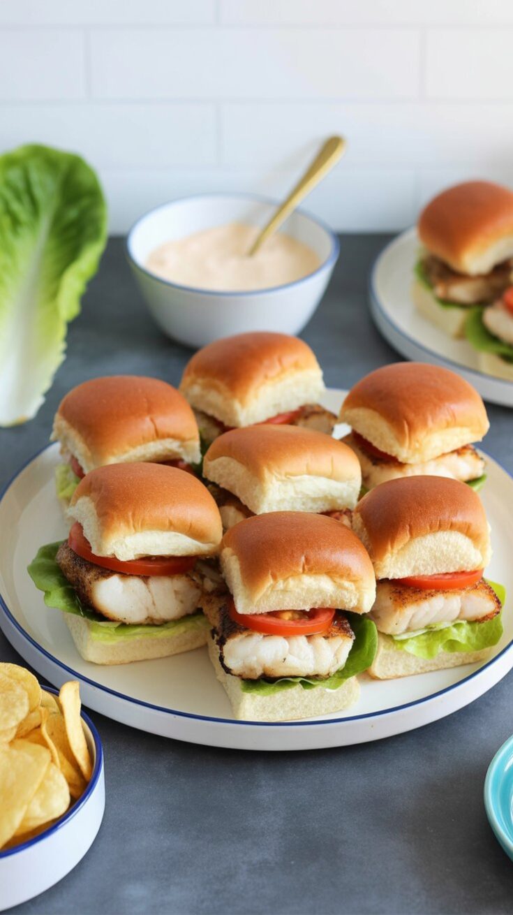 best Baja Grilled Catfish Sliders