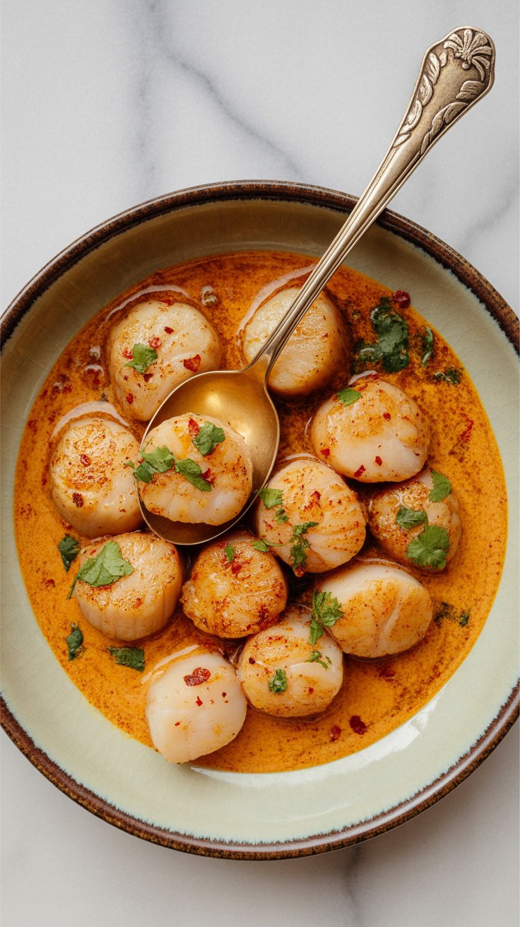 best Spicy Coconut Curry Scallops