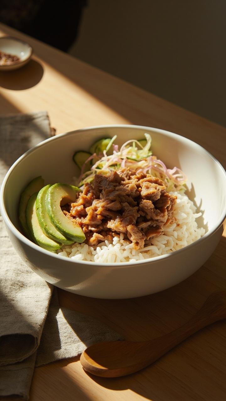 Canned Tuna Rice Bowl