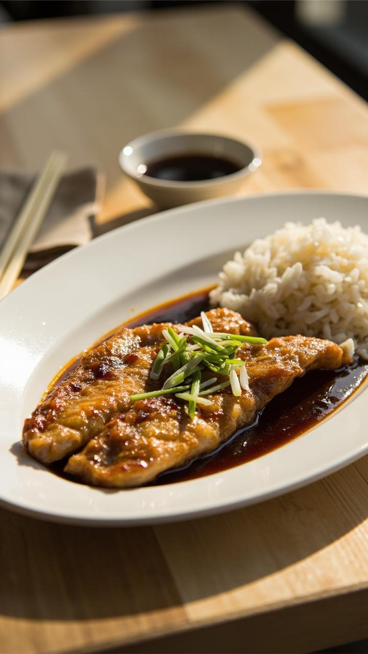 Chinese Pan Fried Fish with Soy Sauce