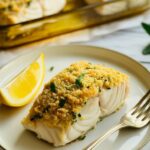 easy Baked Cod with Crispy Garlic Herb Panko