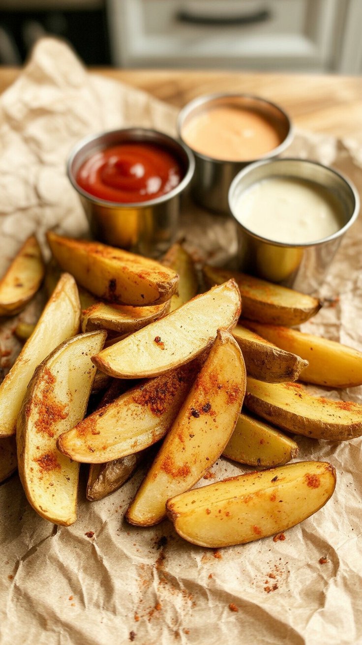 easy Oven Baked Steak Fries