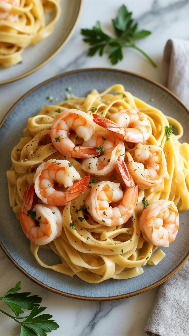 easy Red Lobster Shrimp Linguini Alfredo