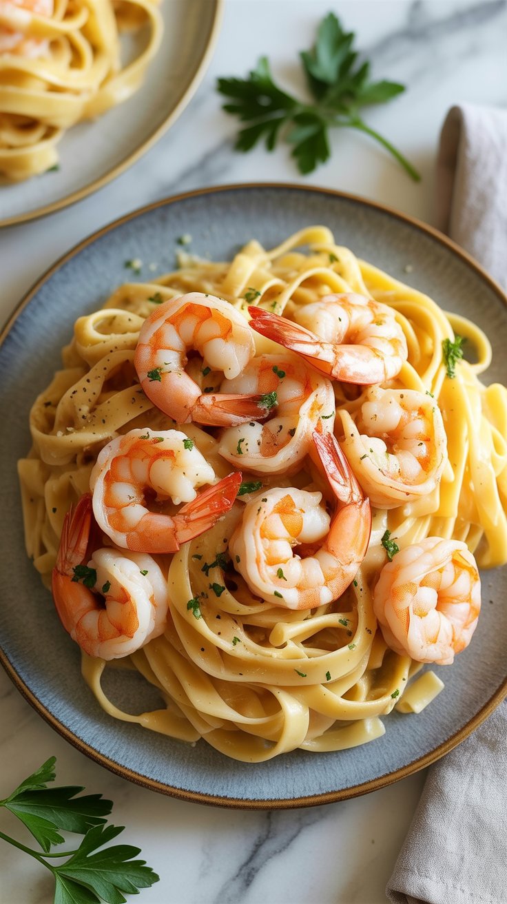easy Red Lobster Shrimp Linguini Alfredo
