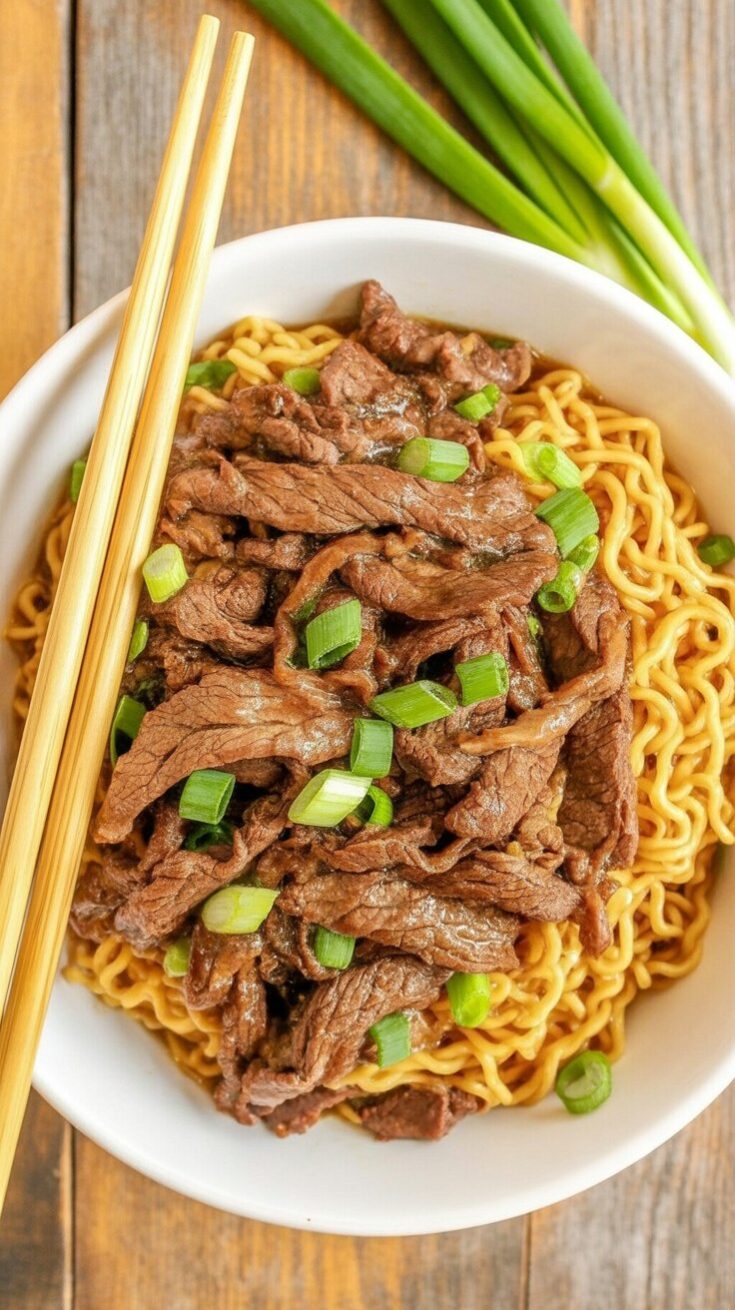 easy Spicy Steak Ramen Noodles