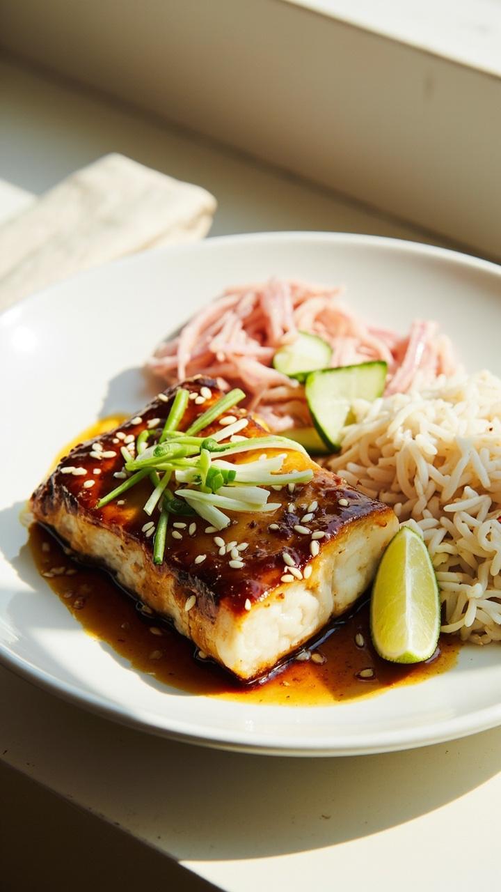 Honey Asian Baked Cod