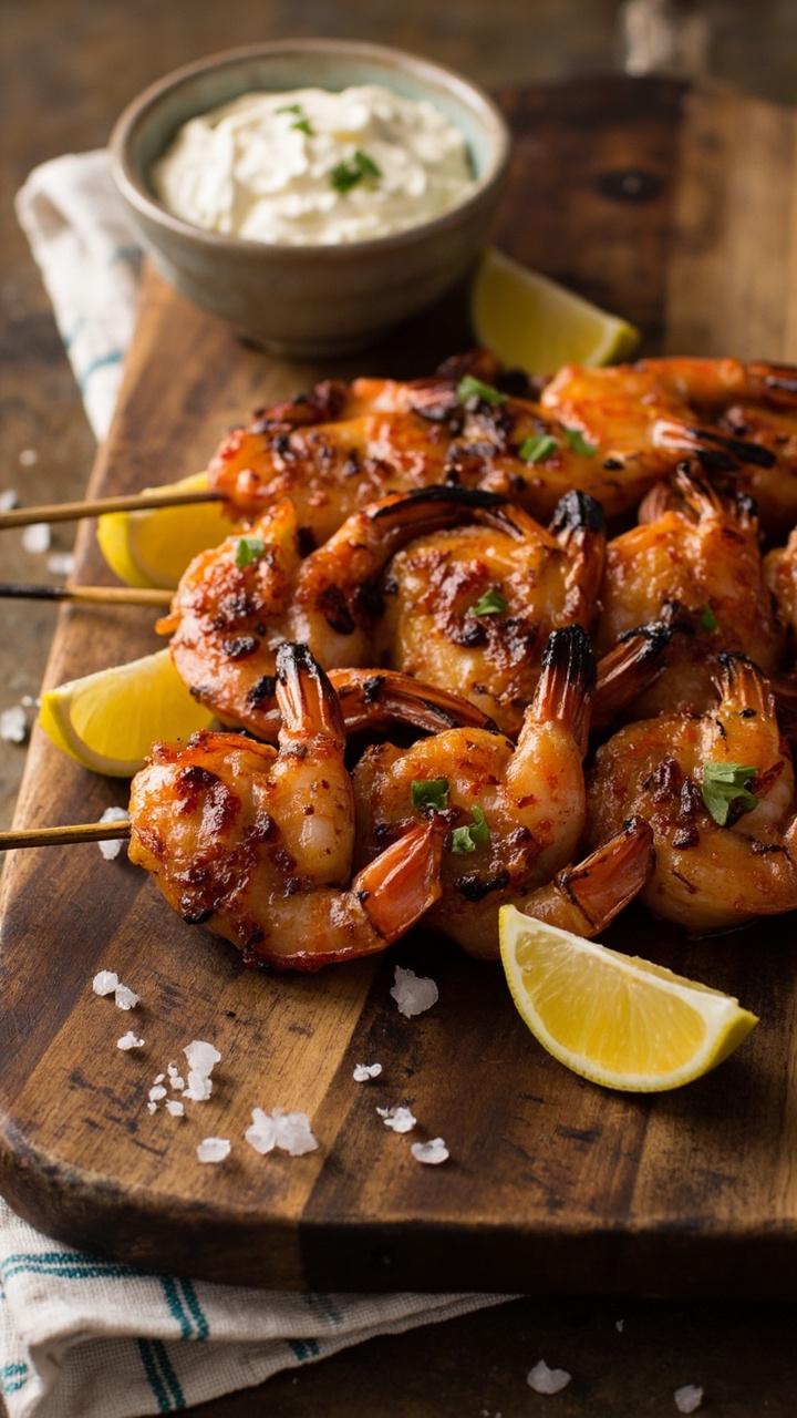 Mediterranean Grilled Shrimp Kabobs