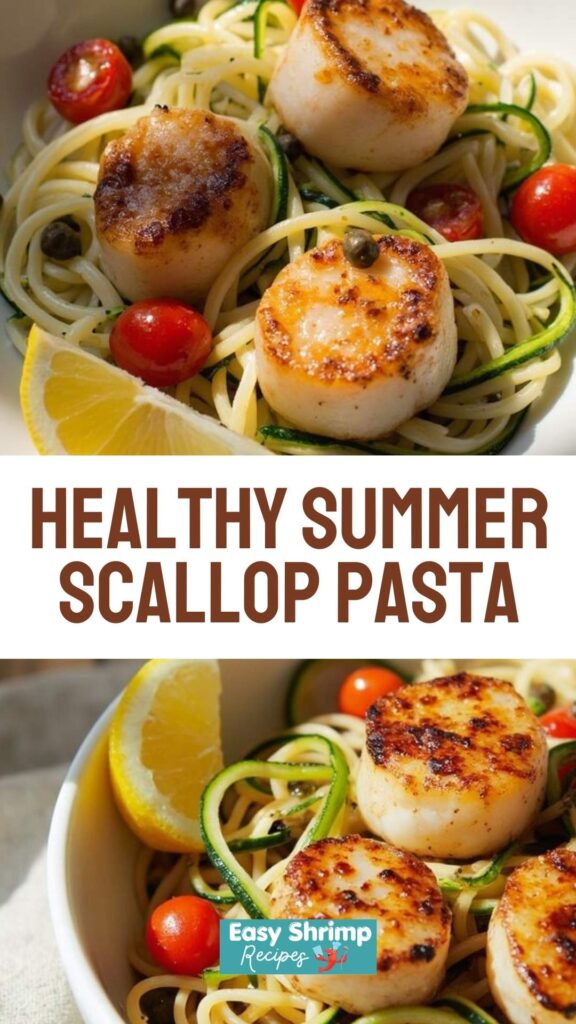 Healthy Summer Scallop Pasta