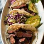 Blackened Seared Tuna Tacos Recipe