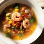Creamy Shrimp Soup with Corn and Bacon